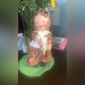 Vintage Annalee Pilgrim with Fall Pie Thanksgiving 7" Figure 1995 ssc